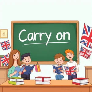 Carry on : comprendre le verbe à particule, significations et utilisation