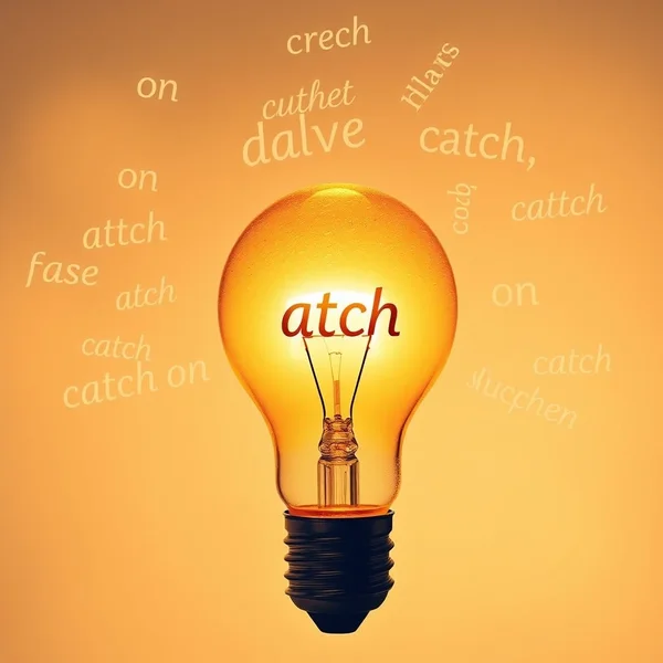 Afbeelding van een gloeilamp die aangaat om het begrijpen van het werkwoord met voorzetsel catch on te illustreren