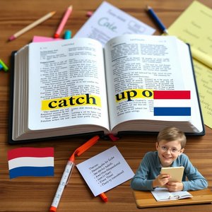 Catch up on het begrijpen van het werkwoord met een voorzetsel