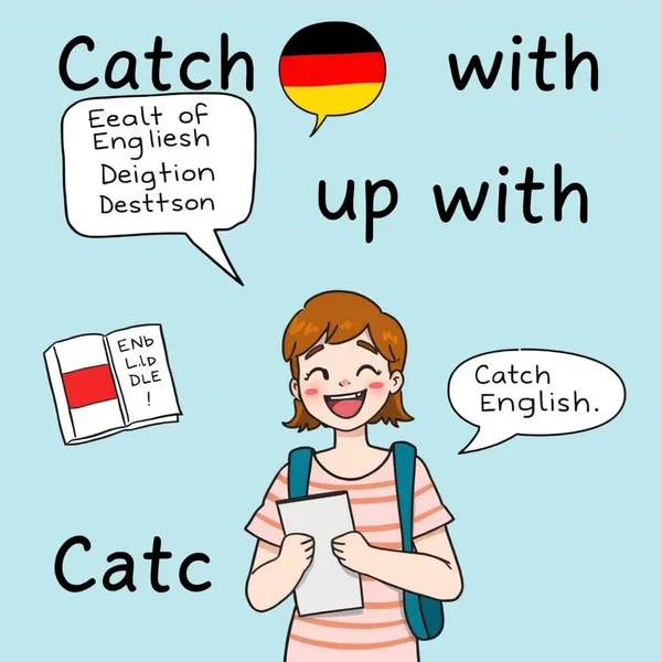 Using the phrasal verb Catch up with in English conversation