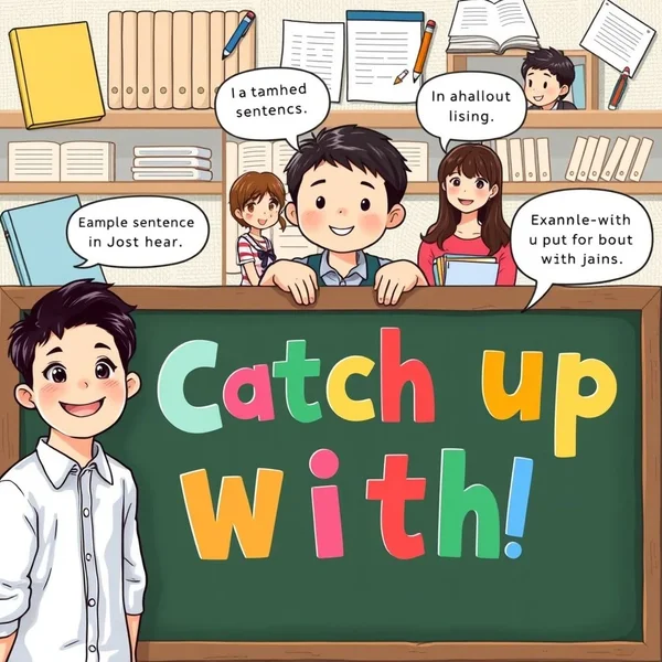 Using the phrasal verb Catch up with in English conversation