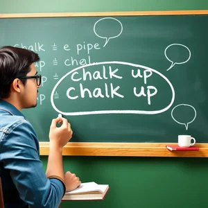 Chalk up : comprendre le verbe à particule et l’utiliser correctement