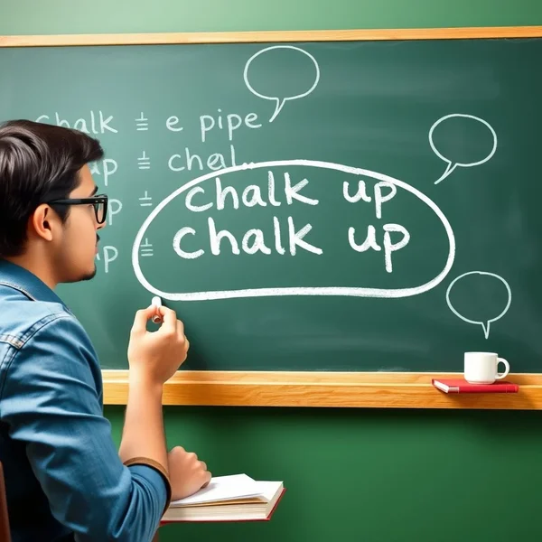 Comprendre les sens du verbe à particule Chalk up