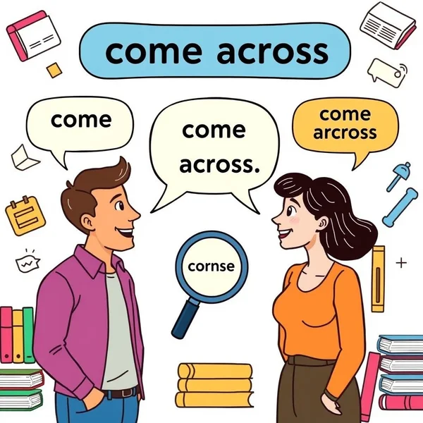 Using the phrasal verb Come Across in English sentences