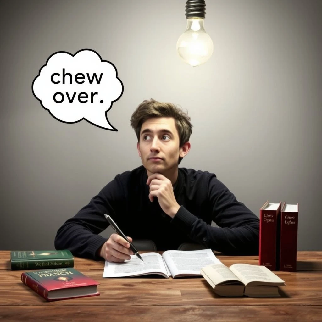 Chew over : comprendre le verbe à particule et l’utiliser avec aisance