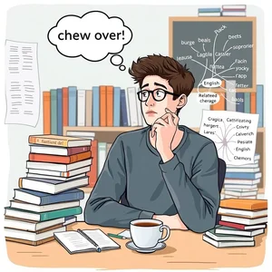 Chew over: Das Verständnis des Phrasal Verbs und wie man es richtig verwendet
