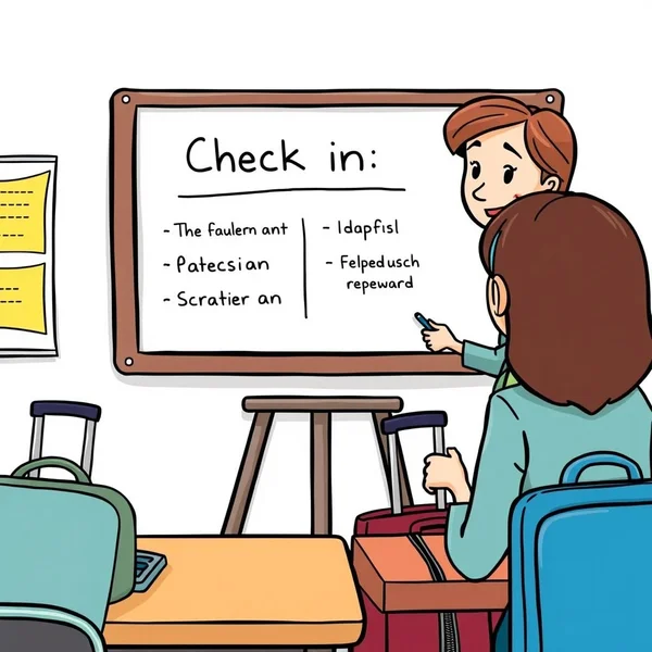 Understanding the phrasal verb Check in