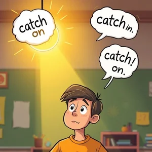 Décrypter Catch on : Guide du phrasal verb anglais courant pour Catch on