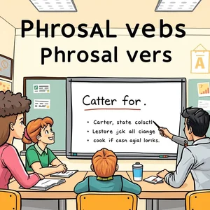 Panduan Memahami Phrasal Verb dan Cara Menggunakan Cater for dengan Benar