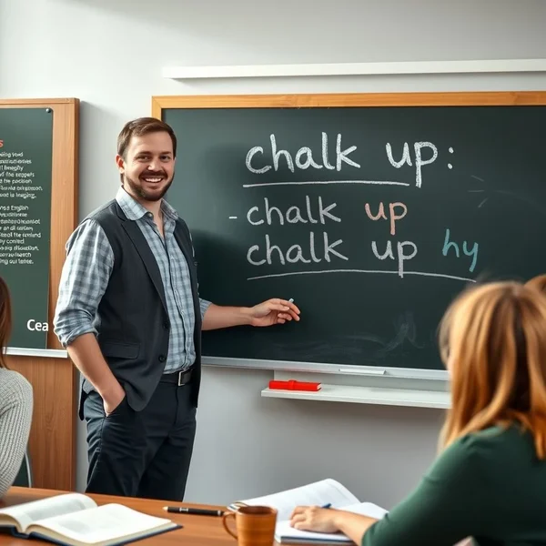 Understanding the meanings of the phrasal verb Chalk up