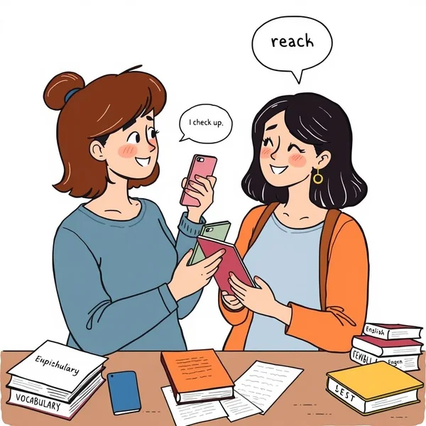 Image illustrating the concept of using the phrasal verb Check up on someone or something