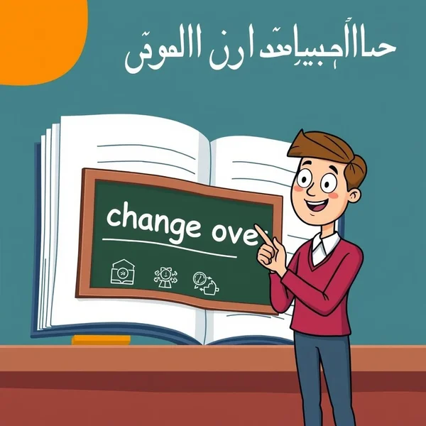 توضيح للفعل المركب change over