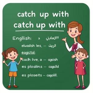 Catch up with: فهم الفعل المركب وكيفية استخدامه الصحيح في الإنجليزية