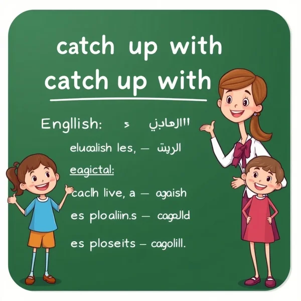 Using the phrasal verb Catch up with in English conversation