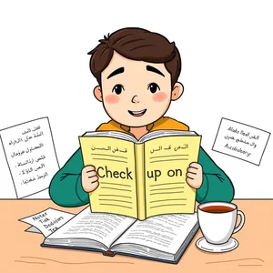 Check up on | فهم الفعل المركب وكيفية استخدام Check up on بشكل صحيح