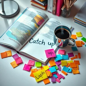 Catch up การเข้าใจวลีวิเศษณ์ ความหมายและการใช้ในภาษาอังกฤษ