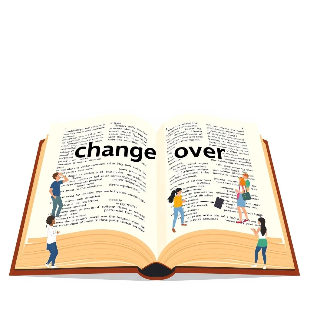 ความเข้าใจเกี่ยวกับวลีวิเศษณ์ Change over ความหมายและการใช้งาน