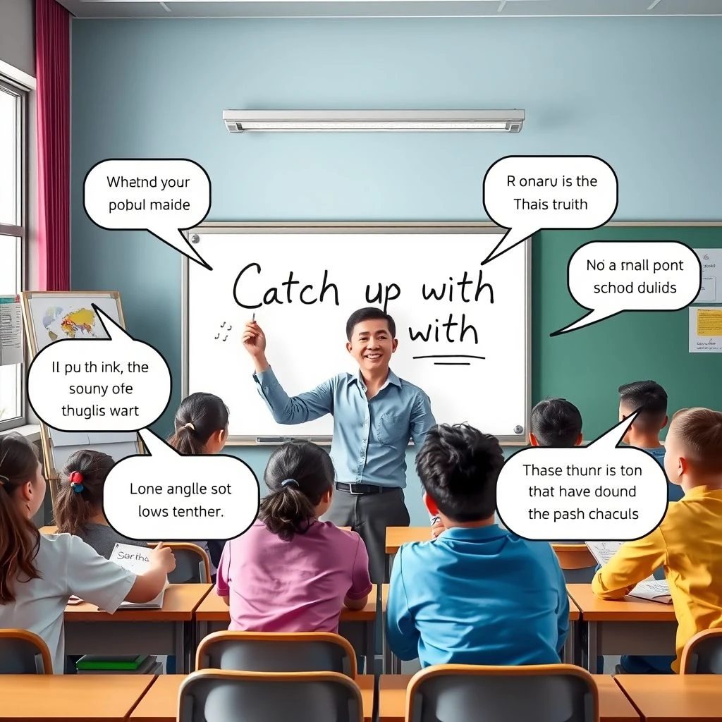Catch up with ทำความเข้าใจกับวลีวิเศษณ์ วิธีใช้ catch up with อย่างถูกต้อง