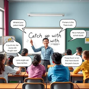 Catch up with ทำความเข้าใจกับวลีวิเศษณ์ วิธีใช้ catch up with อย่างถูกต้อง