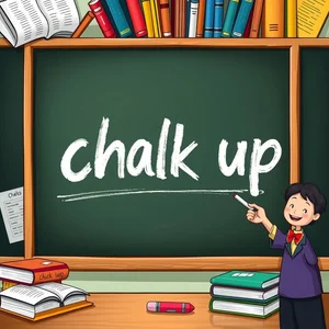 Chalk up ทำความเข้าใจวลี chalk up และวิธีใช้ให้ถูกต้อง