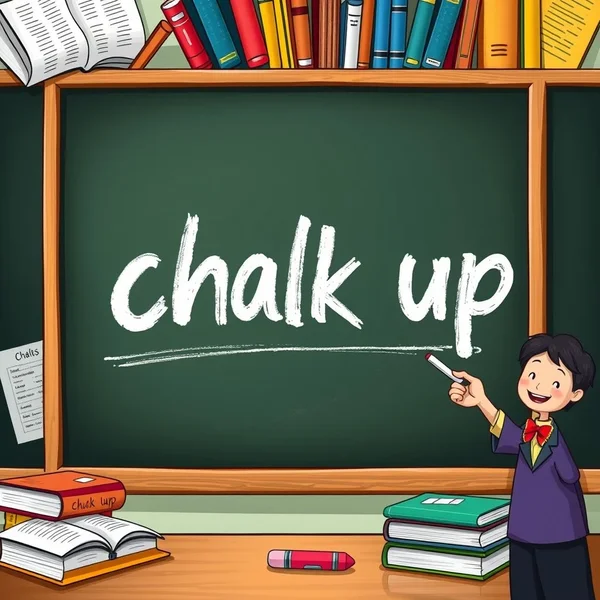 Understanding the meanings of the phrasal verb Chalk up
