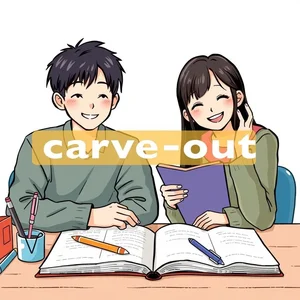 句動詞Carve outとは？意味や英語での使い方・文型・同義語・練習問題