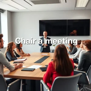Chair a meeting 详细指南：如何有效地主持会议英语表达含义结构同义表达与练习