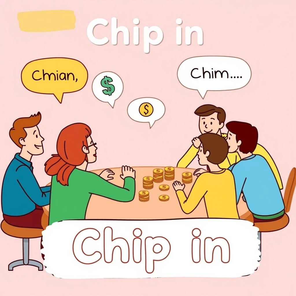 구동사 Chip in 완전 정복 의미 용법 예문 구조 동의어 연습까지 한 번에