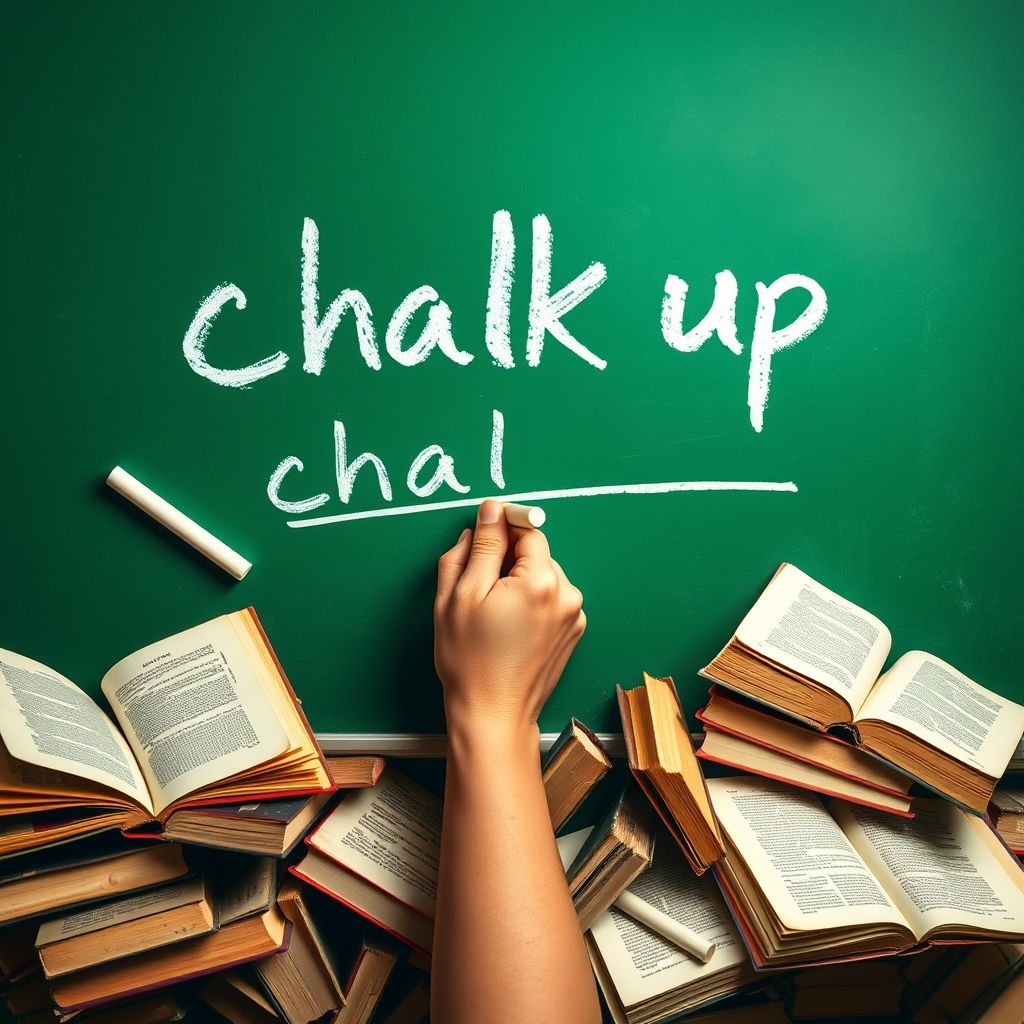 Chalk up 영어 구동사 이해하기와 올바른 사용법 한눈에 배우기