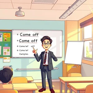 Come off 구동사 의미와 사용법 완전정복, 다양한 예문까지 한 번에!