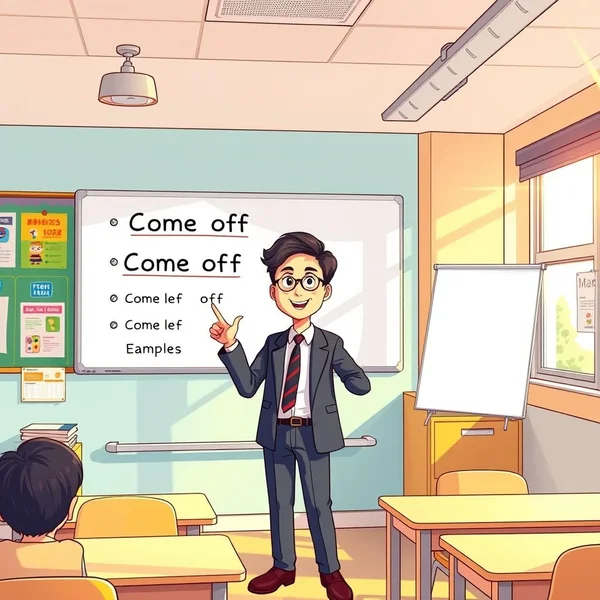 Understanding the phrasal verb Come off in English sentences