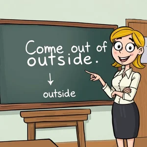 Comprendre le verbe à particule anglais Come out of significations et utilisation
