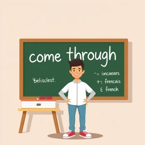 Come through : comprendre le verbe à particule, ses sens et son utilisation