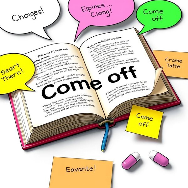 Understanding the phrasal verb Come off in English sentences