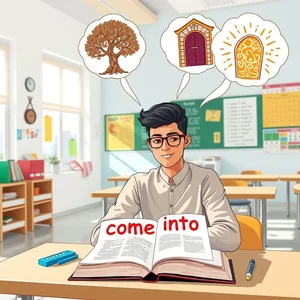 Come into: فهم الفعل المركب والمعاني والاستخدام ببساطة للمبتدئين