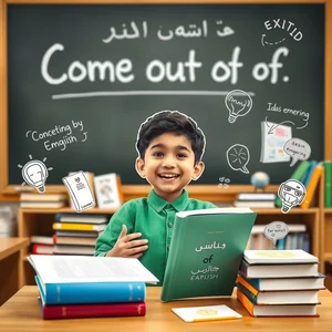 Come out of: فهم الفعل المركب الإنجليزي والمعاني والاستخدام