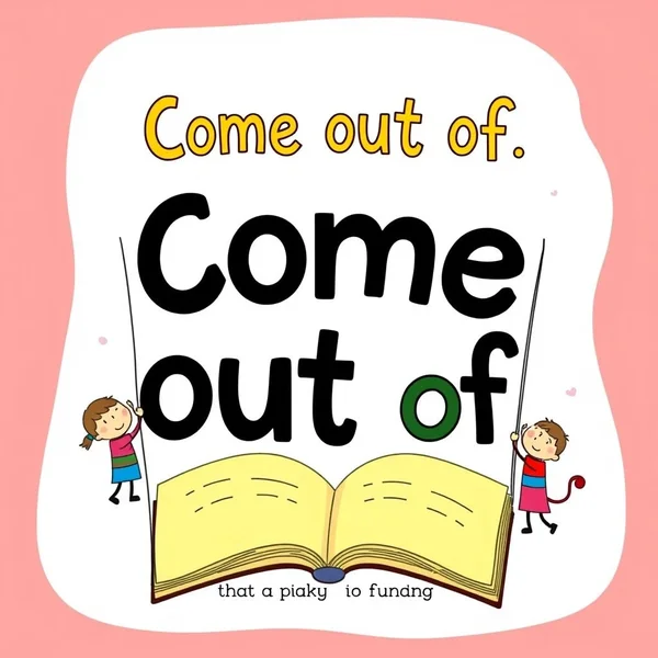 Image illustrating the concept of "Come out of"