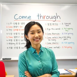 구동사 Come through 이해: 의미와 용법, 예문과 동의어까지 한눈에