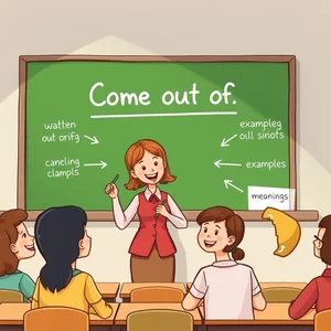 영어 구동사 Come out of 의미와 사용법 완벽 이해하기