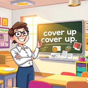 Comprendre le verbe à particule Cover up : Sens et utilisation pour les apprenants en anglais