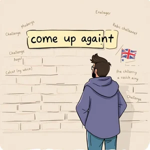 Come up against: فهم الفعل المركب والمعنى والاستخدام خطوة بخطوة