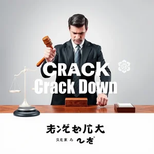 句動詞を理解する Crack down の効果的な使い方と実用例・文型ガイド