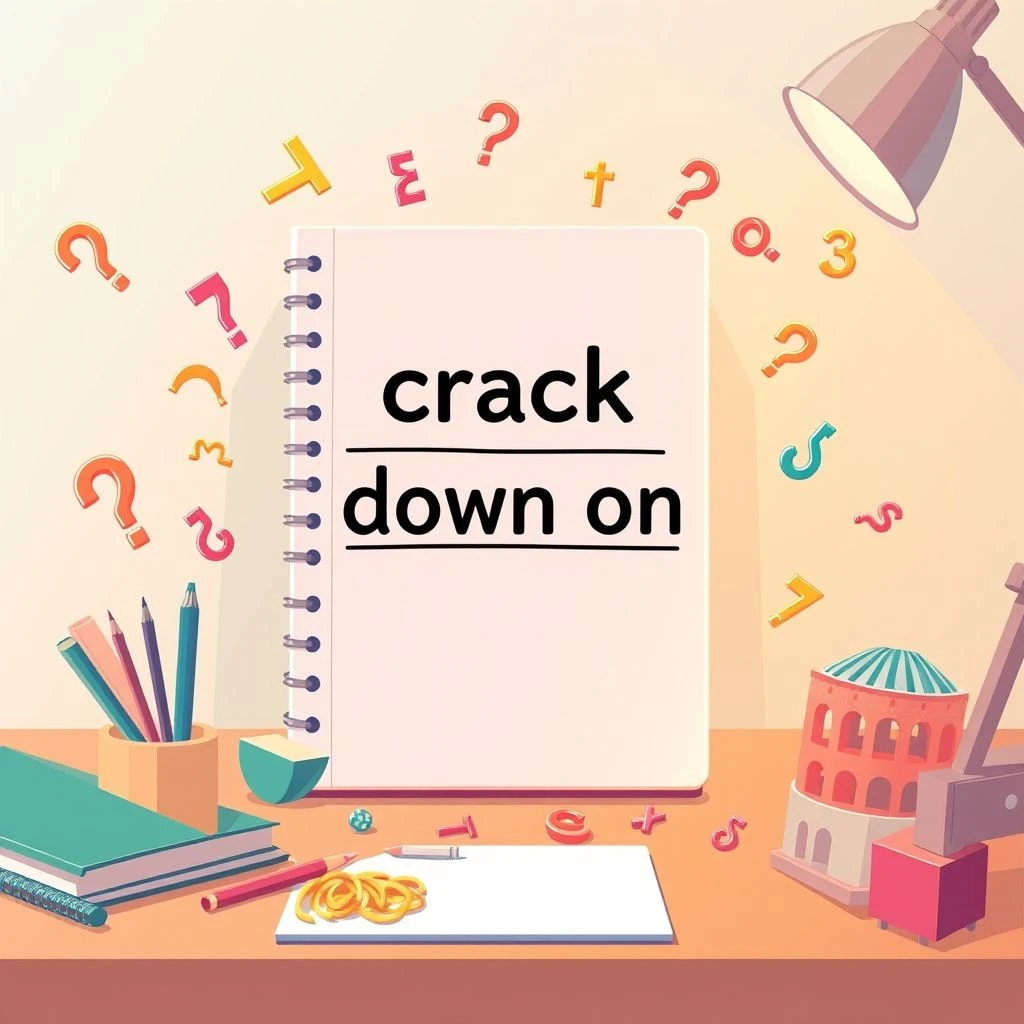Comprendere il Verbo Frasale Crack Down On: Uso, Significato ed Esempi Pratici