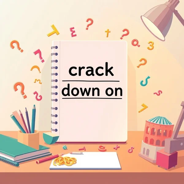 Comprendere il verbo frasale crack down on