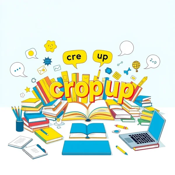 Understanding the phrasal verb crop up