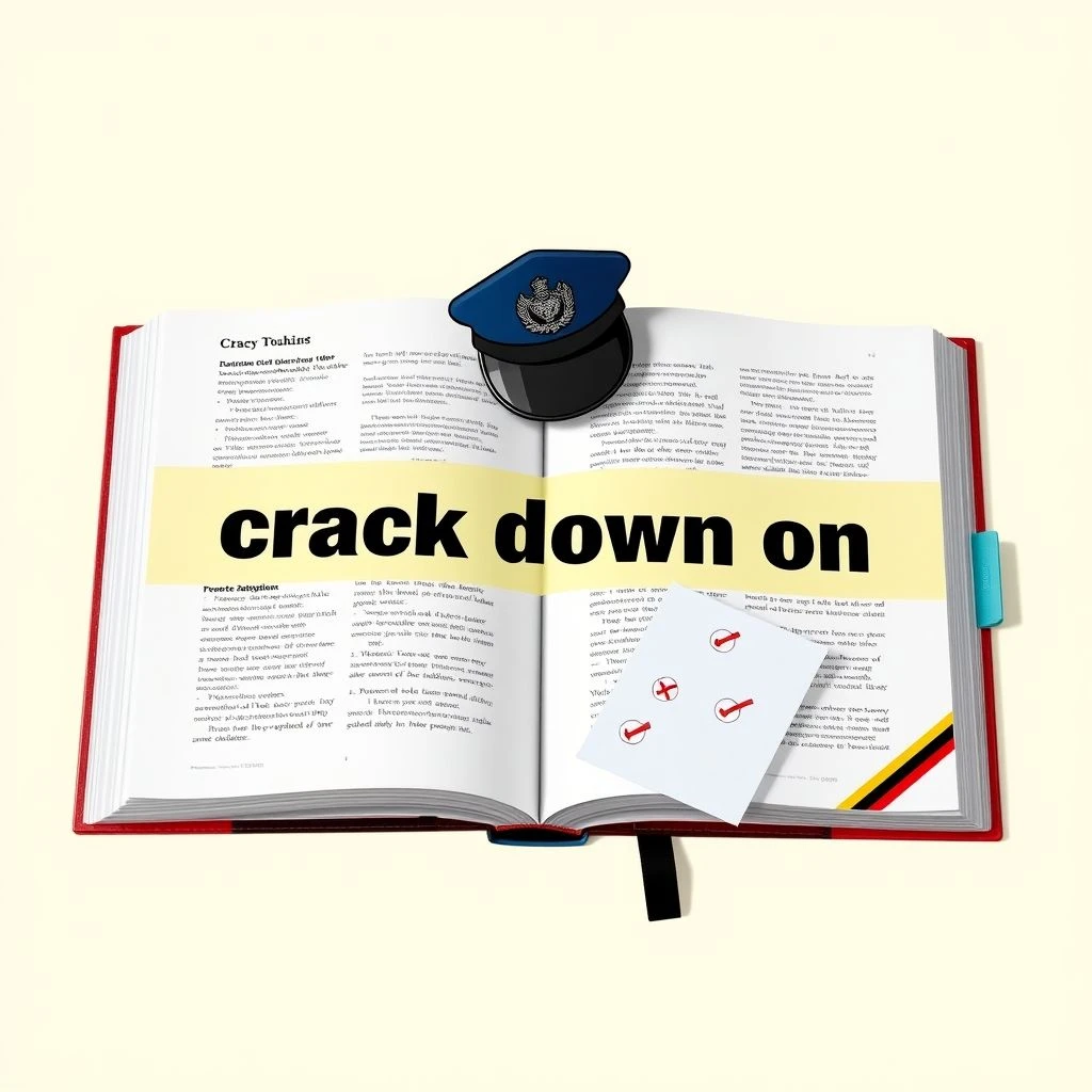 Crack down on: Das englische Phrasal Verb verstehen und effektiv verwenden