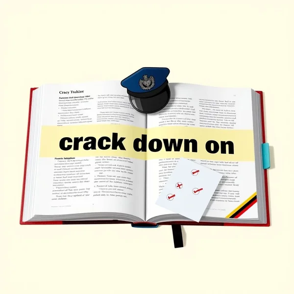 Das phrasale Verb crack down on verstehen