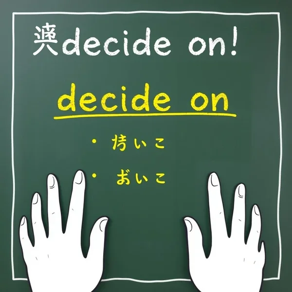 Using the phrasal verb decide on in sentences