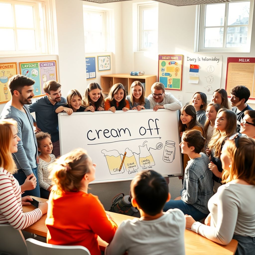 Het Engelse Werkwoord met Partikel Begrijpen Cream off voor Beter Engels