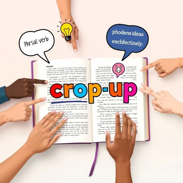 Understanding the phrasal verb crop up